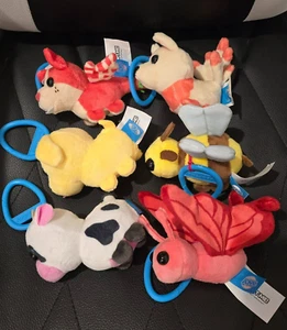 ROBL0X 2025 Adopt Me Hanger Plush Strawberry Bat Dragon Bee Cow Dog Kitsune - Picture 1 of 1