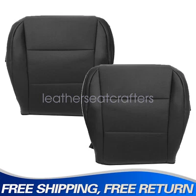 Fits 2013-2018 LEXUS ES350 ES300h Front Bottom PERF Leather Seat Cover - Black Foto 1 de 4