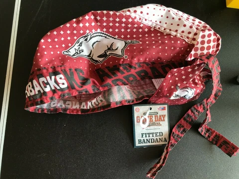 Arkansas Razorbacks NCAA Gameday Fitted Bandana SEC Gameday Football Baseball AR Cover