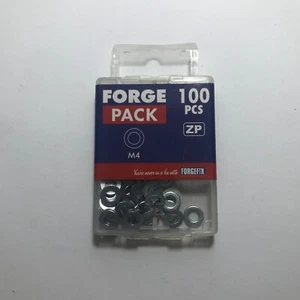 FORGEFIX FPWASH4 M4 HEXAGONAL WASHERS ZINC PLATED 100PACK (M49) - Picture 1 of 3