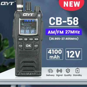 Radio 27MHz QYT CB-58 26.965-27.405MHz FM AM Modalità Citizen Band Walkie Talkie - Foto 1 di 29