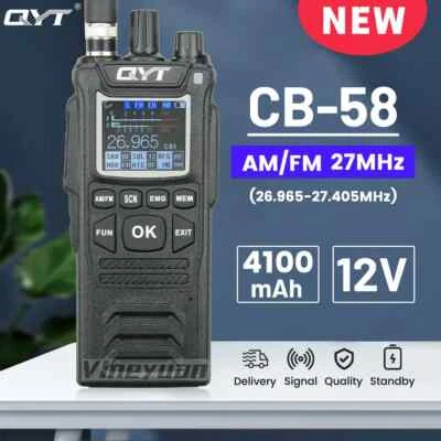 Radio 27MHz QYT CB-58 26.965-27.405MHz Modo FM AM Banda Ciudadana Walkie Talkie Foto 1 de 4