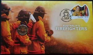 Münzen Australian PNC Cover: 2020 Australia Firefighters Two Dollar Coin - Bild 1 von 4