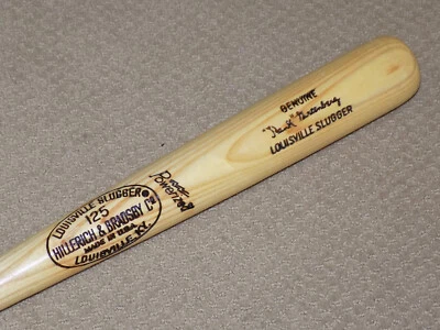 Bate Hank Greenberg H&B Juego Tigres de Detroit Piratas de Pittsburgh Salón de la fama Foto 1 de 4