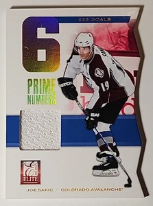 JOE SAKIC 2011-12 Panini Elite Prime Numbers Game-Used Jersey /600 - Picture 1 of 2
