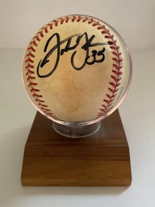 Pelota de béisbol autografiada por Frank Thomas en pelota oficial de práctica de bateo de la MLB - Imagen 1 de 3