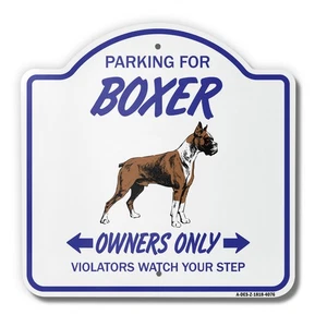 Boxer Dog 18" X 18" Heavy-Gauge Aluminum Architectural Sign - Picture 1 of 4