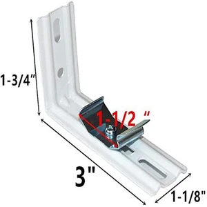 Bracket Vertical 3 Inch Length L Shape Metal Silver Color Brand New High Qaulity - Picture 1 of 10
