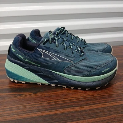 Altra Olympus 3.5 Trail Running Shoes Womens Sz 8.5 Teal Hiking Sneakers Vibram - Image 1 of 4