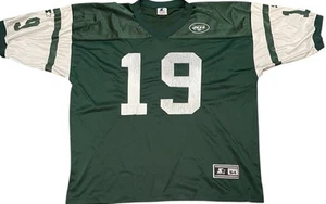 VTG 90s Made in USA Keyshawn Johnson Starter Jersey SZ 54 XXL New York Jets NFL - Picture 1 of 9