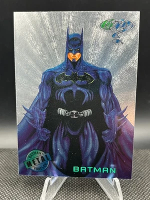 1995 Fleer Marvel Metal Silver Flasher Batman Forever #1 NM/M - Image 1 of 2