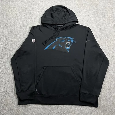 Carolina Panthers Hoodie Mens XL Nike Therma Fit Sweatshirt Football NFL - Image 1 of 4