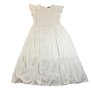 Merokeety Maxikleid Rundhals Stufen Gr. XXL NEU Cottagecore Prairie Trad Wife - Bild 1 von 9