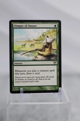 GLIMPSE OF NATURE mtg LP Champions of Kamigawa Rare - Image 1 of 4