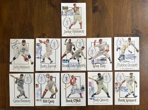 Set Of 11 NEGRO LEAGUE Baseball Judy Johnson Night Jackie Robinson Cards #/5000 - Picture 1 of 24