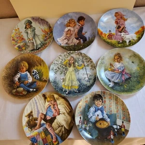 Lote de 8 placas de colección Reco Mother Goose 1-8 de John McClelland años 80 de colección - Imagen 1 de 19