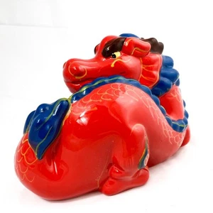 Piggy Dragon Coin Bank Wells Fargo 2012 Year of Dragon Good Fortune Collectible - Picture 1 of 9