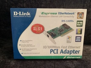 D-Link Express Ethernetwork 10 / 100 Mbps PCI Adapter Brand New Sealed - Picture 1 of 3