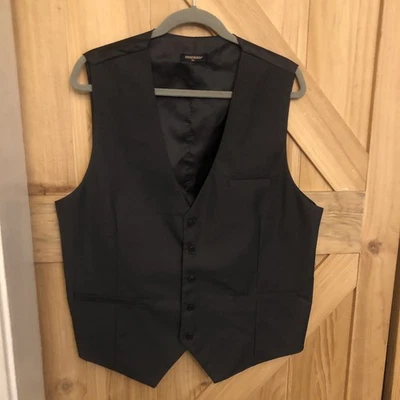 Hisderm Dark Gray Men’s Formal Vest Size XL - Image 1 of 4