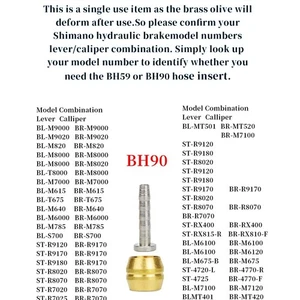 12PCS Bike Brake Olive and Brass Connecting Insert Kit BH90 Hose System - Picture 1 of 43