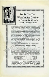 1926 Raymond Whtcomb Cruise Lines Vacations MAGAZINE PRINT AD Gift Idea! (4826) - Picture 1 of 1