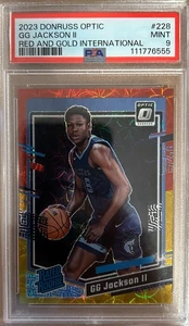 2023 Panini Donruss Optic Red and Gold International GG JACKSON (#92/99) PSA 9 - Picture 1 of 2