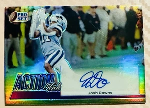 Josh Downs 2022 Pro Set Action Ink #21/30 - UNC. Indianapolis Colts - Picture 1 of 2