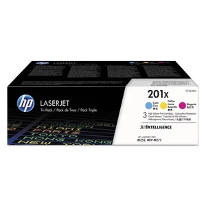 HP Inc. HP 201X (CF253X-M) 3-pak Wysokowydajny błękitny / purpurowy / żółty oryginał - Zdjęcie 1 z 9