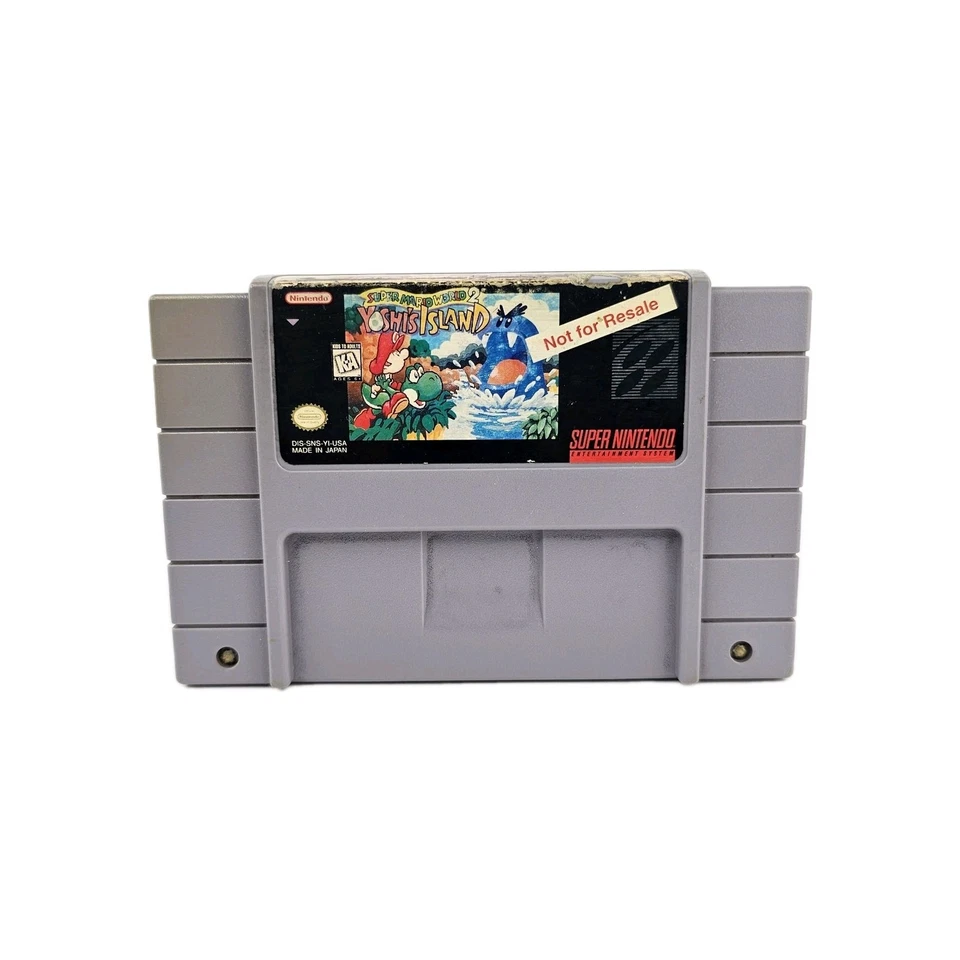 Super Mario World 2: Yoshi's Island Not For Resale NFR SNES Authentic RARE - Image 1 of 4