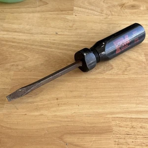 Popular Mechanics PM 1/4" Flat Slotted Screwdriver Black Hard Handle 30797 USA - Bild 1 von 10