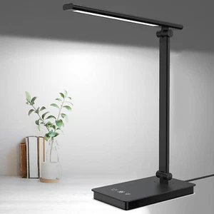 LED Desk Lamp for Home Office, Desk Light Dimmable Eye-Caring Reading with 5 Lig - Picture 1 of 12