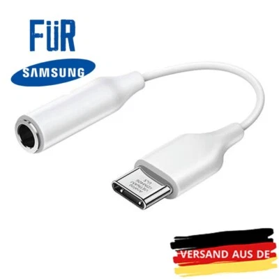 USB Typ C auf zu Aux 3,5mm Klinke Kopfhörer Audio Adapter für Handy Samsung - Bild 1 von 4