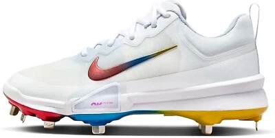 Nike Force Zoom Trout 9 Pro "Metal Baseball Cleats" White FB2907-106 Size 12 - Image 1 of 4
