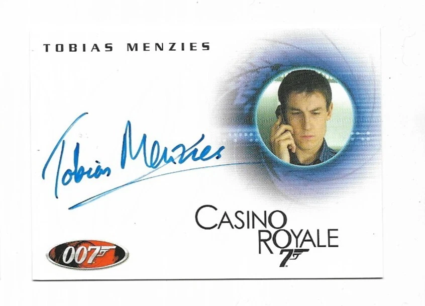 2009 James Bond Archives ~ Tarjeta Autoraph ~ A128 Tobias Menzies ~ también DR Who Foto 1 de 1