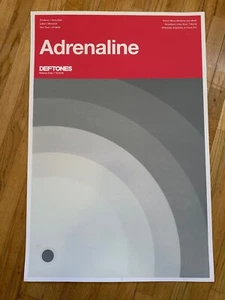 Deftones Adrenaline Serigraph 24x36 Official Team Sleep Nu-Metal Alternative Alt - Bild 1 von 8