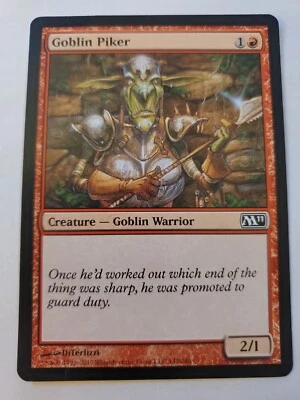 MTG Magic The Gathering Card Goblin Piker Creature Goblin Warrior Red  - Image 1 of 2