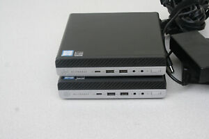 Lot of 2 HP EliteDesk 800 G3 Mini i5-7500T 2.7GHz Quad core 256GB SSD