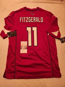 LARRY FITZGERALD signed CARDINALS licensed jersey JSA COA SIZE MEDIUM - Picture 1 of 4