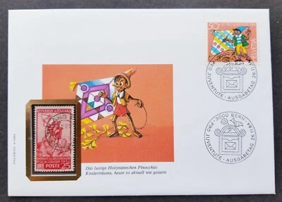 [SJ] Switzerland Italy Pinocchio Of Attilio Mussino 1954 1984 Kite (FDC) - Image 1 of 4