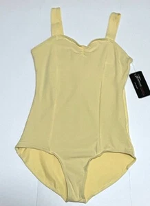 Theatricals Dancewear Tank Leotard Bodysuit Shelf Bra TH5501 Yellow New Women - Picture 1 of 10