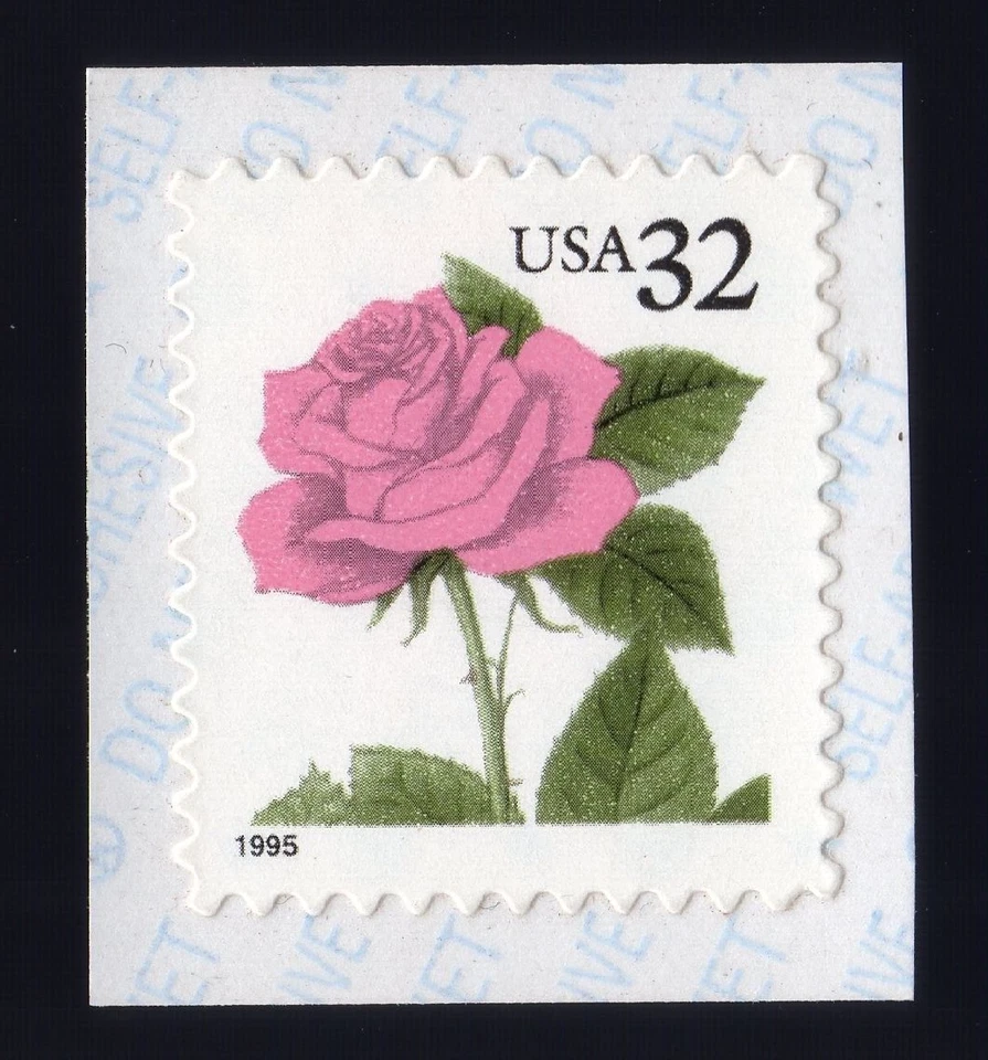 Scott #2492g Pink Rose Coil Single Stamp - MNH - Image 1 of 1