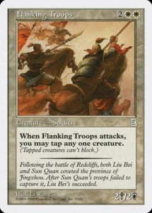 MTG Portal Three Kingdoms Flanking Troops P3K Magic the Gathering (NM) - Picture 1 of 1