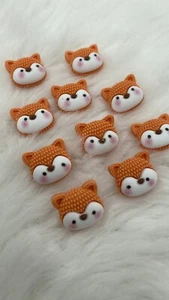 Kids Baby Resin Fox Cartoon Shank Sewing Buttons, Craft Supply, Sewing Supply - Bild 1 von 6