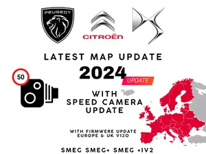 Mise à jour GPS SMEG+ eMyWay/WipNav+ Europe 2024 Peugeot Citroën c3 c4 208 308 - Picture 1 of 1