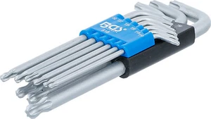 Winkelschlüssel-Satz  T-Profil (für Torx) mit Kugelkopf T10 - T50 9-tlg.  - Picture 1 of 1