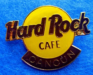 CANCUN MEXICO CLASSIC ORANGE LARGE LOGO Hard Rock Cafe PIN GRID 3LT - Bild 1 von 1