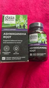 Gaia Herbs Ashwagandha Root 60 Vegan Capsules - Picture 1 of 5