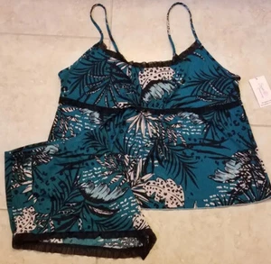 Secret Treasures Women 2pc Pajama Set Mesh Cami-Tap Top Shorts Sleepwear 2X NEW - Picture 1 of 7