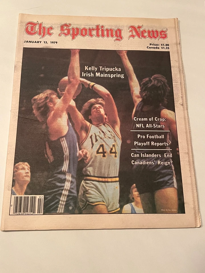 Edición del 13 de enero de 1979 de The Sporting News - Kelly Tripuka de Notre Dame Foto 1 de 1