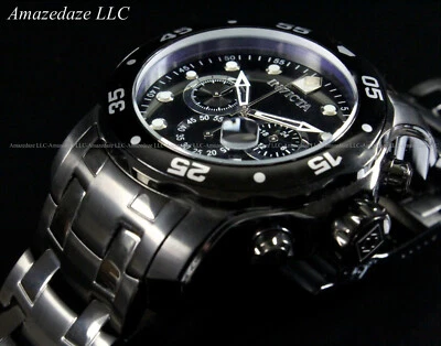 NEW Invicta Mens Combat Pro Diver Scuba VD53 Chronograph Stainless Steel Watch - Image 1 of 4